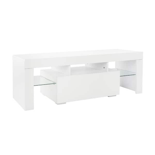 Karl home LED TV Unit Cabinet Stand Shelf Table Free Storage Drawer