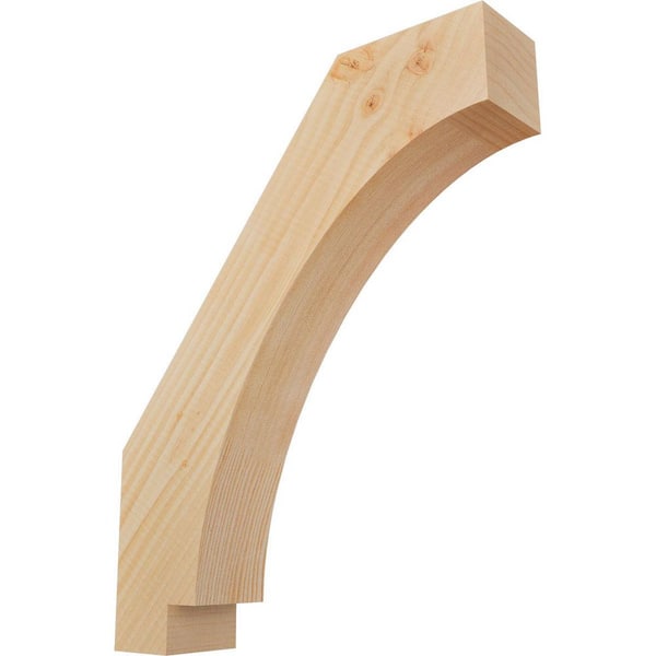 3 1/2"W x 16"D x 20"H Imperial Smooth Knee Brace, Douglas Fir