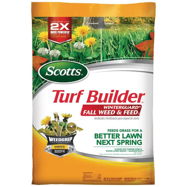 Scotts Turf Builder Winterguard 14 lbs. 5,000 sq. ft. Fall Lawn Fertilizer Plus Weed Control