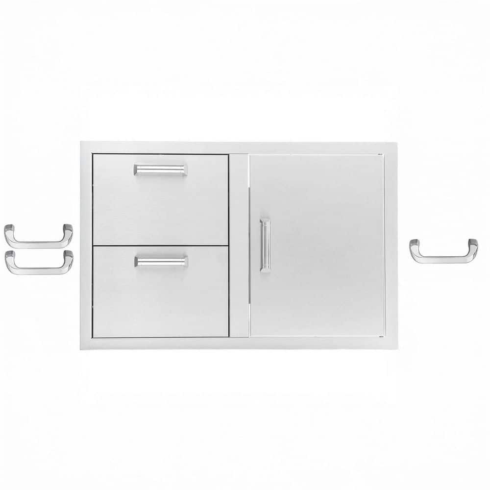 Signature 260 Series 32in. Stainless Steel Double Access Door & Single Drawer Combo for BBQ Outdoor Kitchen Storage Unit price history on PriceWatchPro