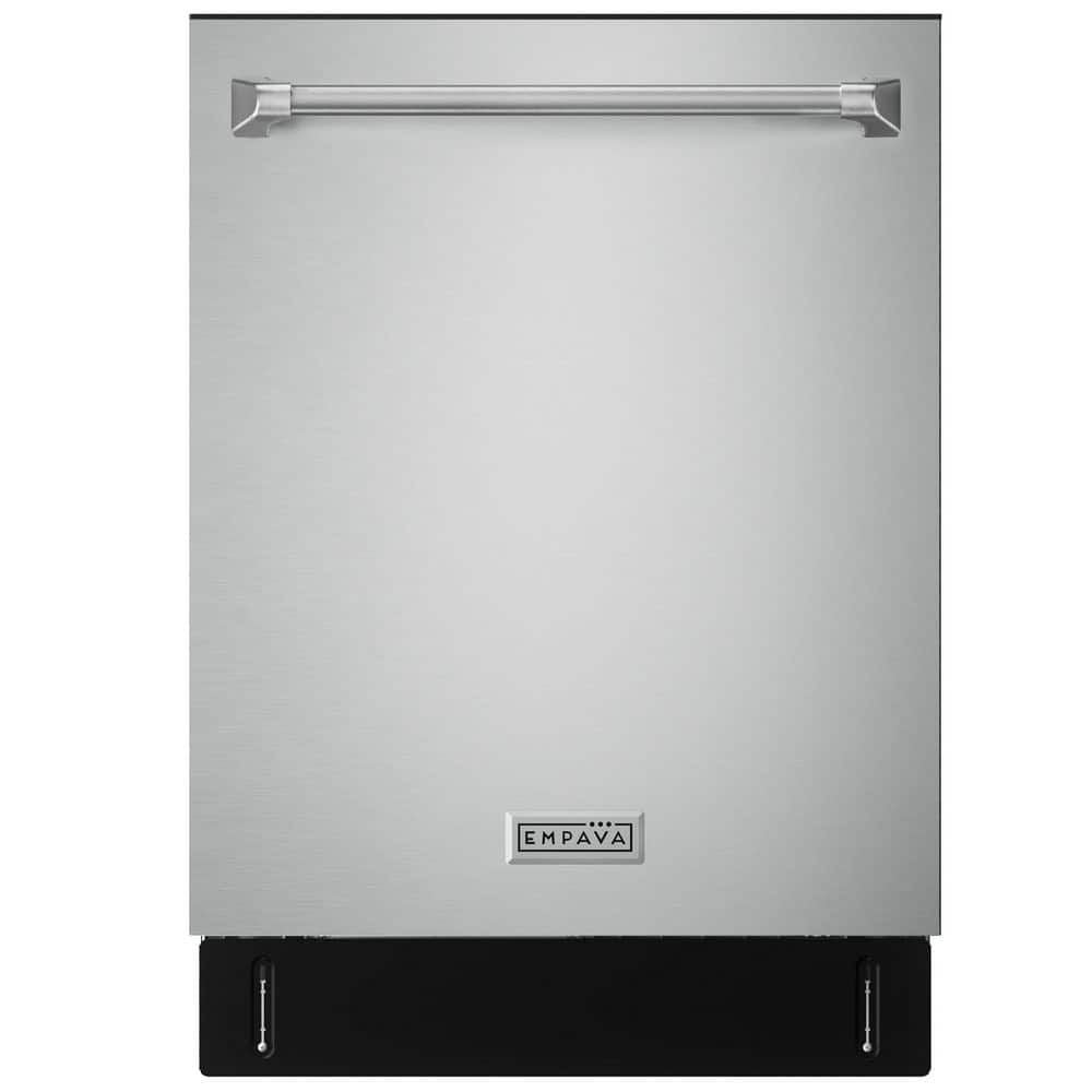 24 in. Top Control 8-Cycle Built-In Tall Tub Dishwasher with 15 Place Settings and 45 dB Noise Level in Stainless Steel