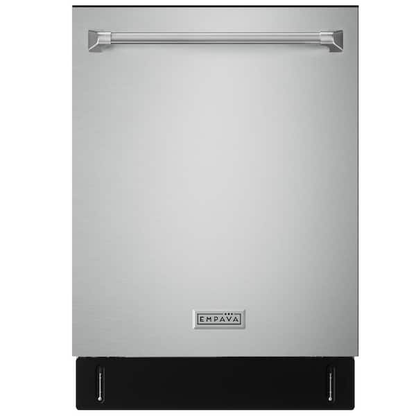 24 in. Top Control 8-Cycle Built-In Tall Tub Dishwasher with 15 Place Settings and 45 dB Noise Level in Stainless Steel