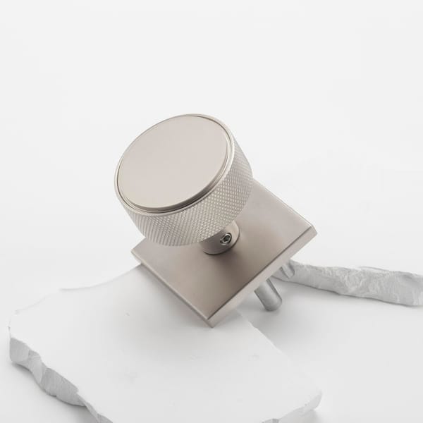 McBowery Taylor Satin Nickel Modern Heavy Duty Knurled Interior