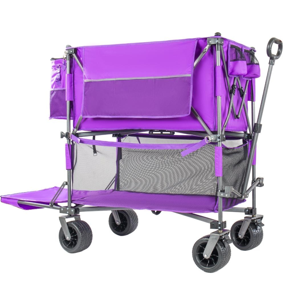 22.95 cu. ft. Steel Garden Cart in Purple with Brakes for Outdoor Lawn, Patio and Landscaping price history on PriceWatchPro