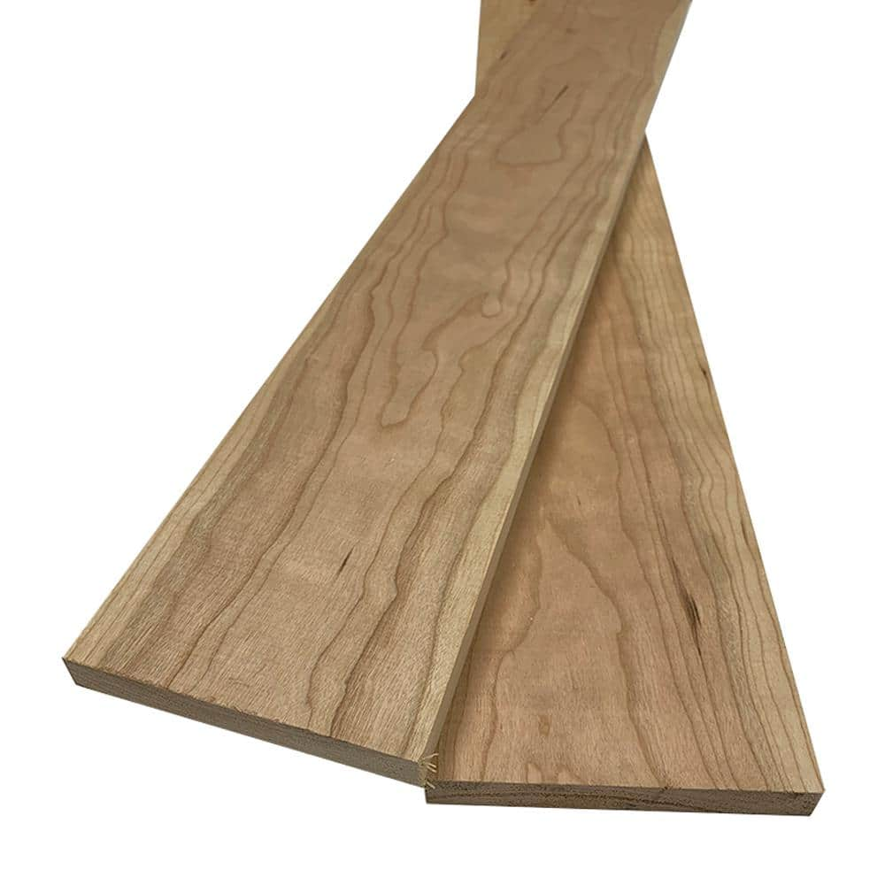 Swaner Hardwood 1 In. X 6 In. X 8 Ft. Cherry S4S Board (2-Pack ...