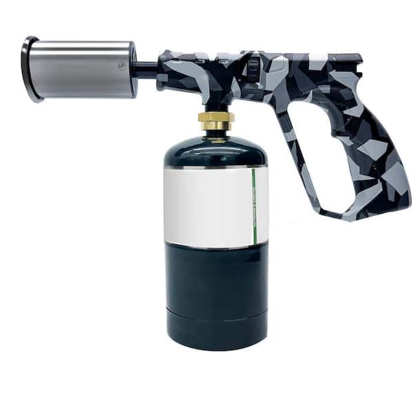 Propane Metal Silver Cooking Torch with Piezoelectric Ignition Adjustable Flame for Kitchen Searing and Grilling
