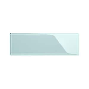 Baby Blue 4 in. x 12 in. x 8mm Glass Subway Tile Sample