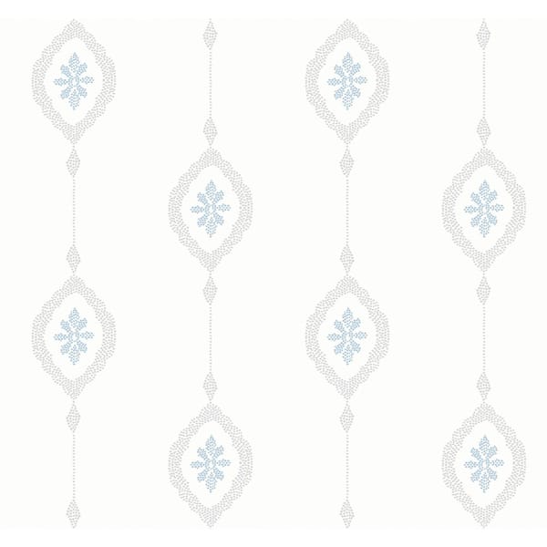 Seabrook Designs Sand Dollar Stripe Paper Strippable Roll (Covers 60.75 sq. ft.)