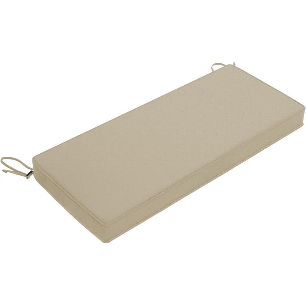 59 in. x 18 in. Rectangle Outdoor Bench Cushion Beige