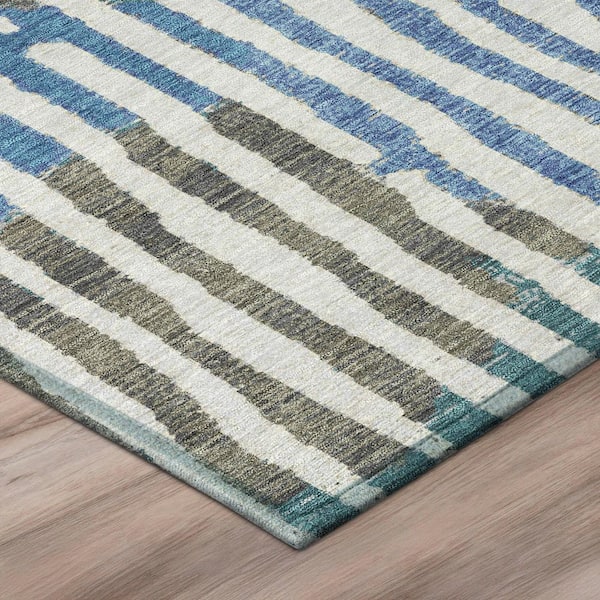 Chantille Machine Washable Indoor/Outdoor Abstract ACN3002 Tin 10 ft. x 14 ft. Area Rug
