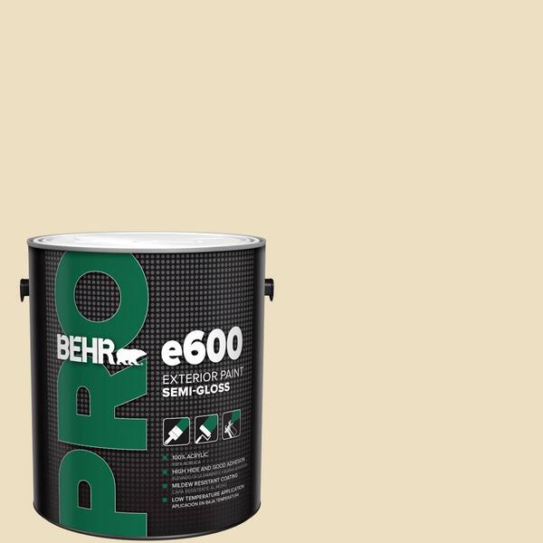 BEHR PRO 1 gal. #ECC-23-1 Golden Haystack Semi-Gloss Exterior Paint