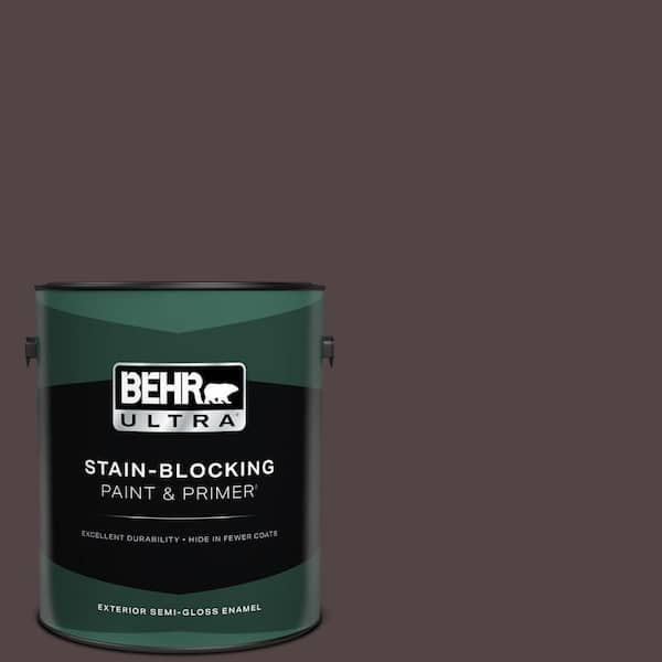 BEHR ULTRA 1 gal. #ECC-43-3 Chaparral Semi-Gloss Enamel Exterior Paint & Primer