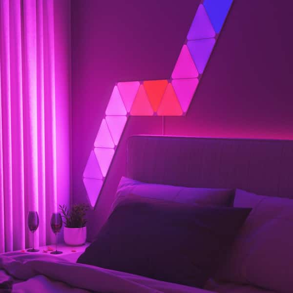 Nanoleaf Shapes-Triangles Smarter Kit NL47-7003TW-7PK - The Home Depot