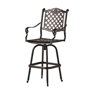 Patio Swivel Cast Aluminum High Outdoor Bar Stools