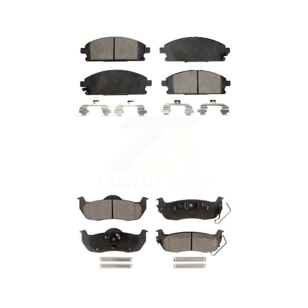 TEC Front Rear Ceramic Brake Pads Kit For 2004 Nissan Pathfinder KTC-100433