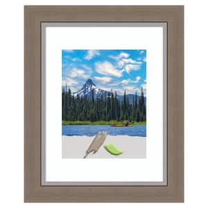Eva Brown Narrow Picture Frame Opening Size 11 x 14 in. (Matted To 8 x 10 in.)