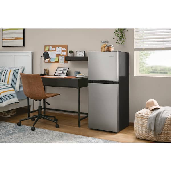 Vissani 4.5 cu. ft. Mini Refrigerator in Stainless Look with Glass