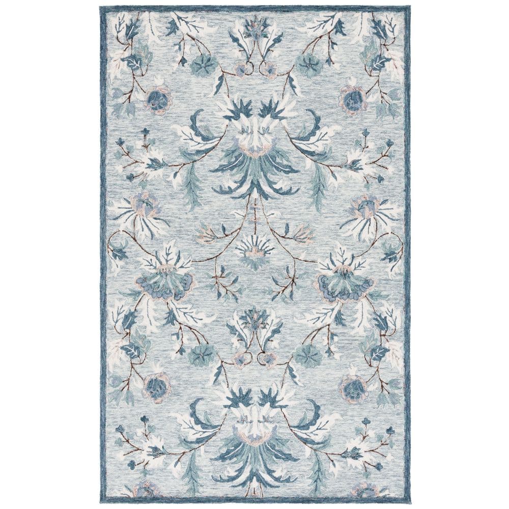 Blossom 4 ft. x 6 ft. Gray/Ivory Floral Abstract Area Rug price history on PriceWatchPro