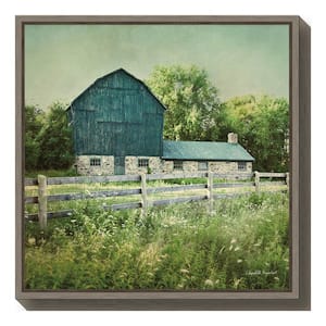 "Blissful Country III (Barn)" by Elizabeth Urquhart Framed Canvas Wall Art