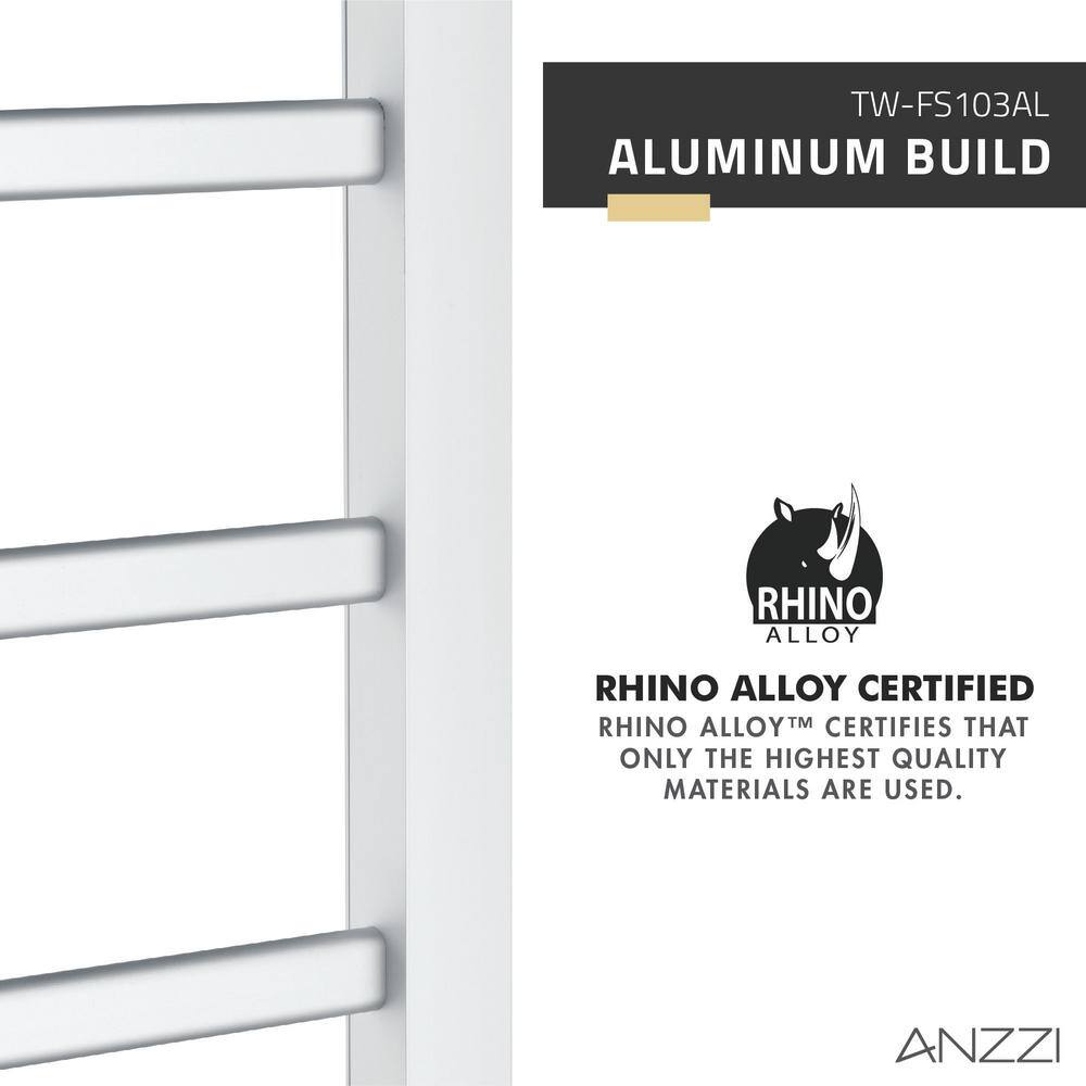Naples Aluminum Floor-Standing 6-Bar Towel Warmer