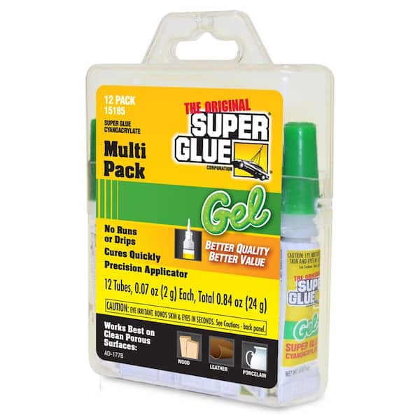 Super Glue 0.07 oz. Super Glue Gel (Six 12-Packs) 15185 - The Home
