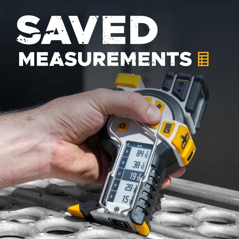T1 Tomahawk 25 ft Digital Tape Measure with Green Laser