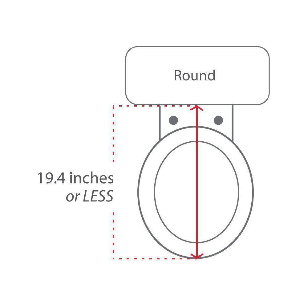 White Round Electric Smart Bidet Toilet Seat