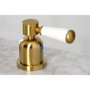 Paris 8 in. Widespread 2-Handle Bathroom Faucet in Brushed Brass