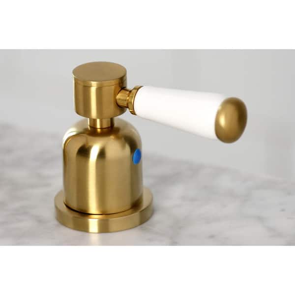 Paris 8 in. Widespread 2-Handle Bathroom Faucet in Brushed Brass