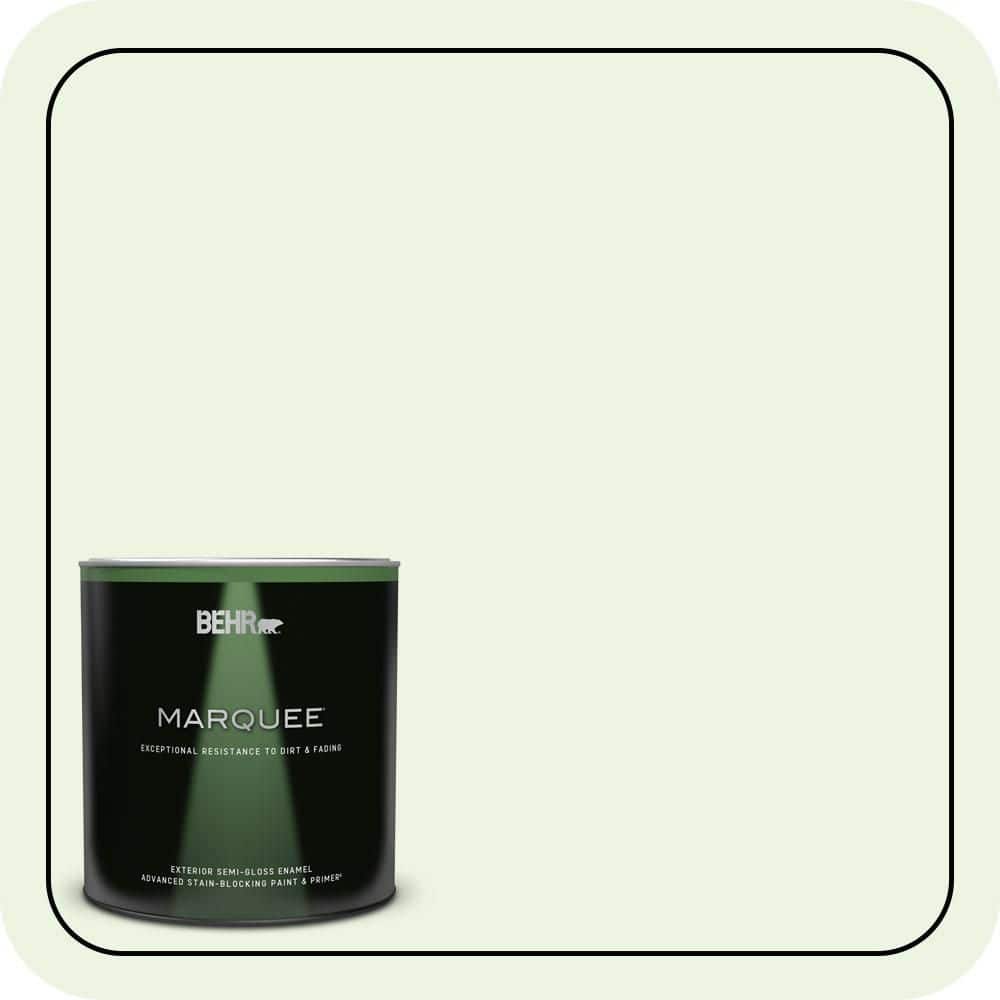 1 qt. #430A-1 Mint Hint Semi-Gloss Enamel Exterior Paint & Primer price history on PriceWatchPro