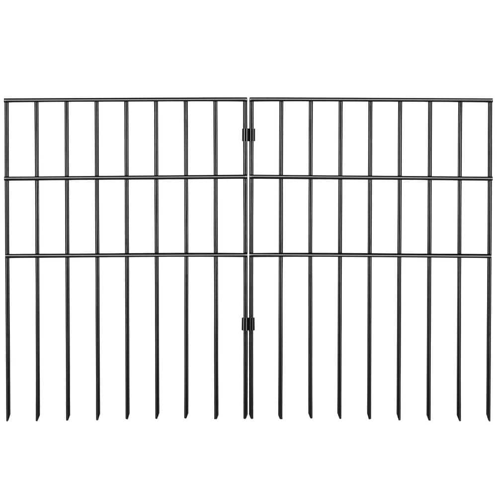 VEVOR 17 in. H x 13 in. L Garden Fence No Dig Fence Animal Barrier ...