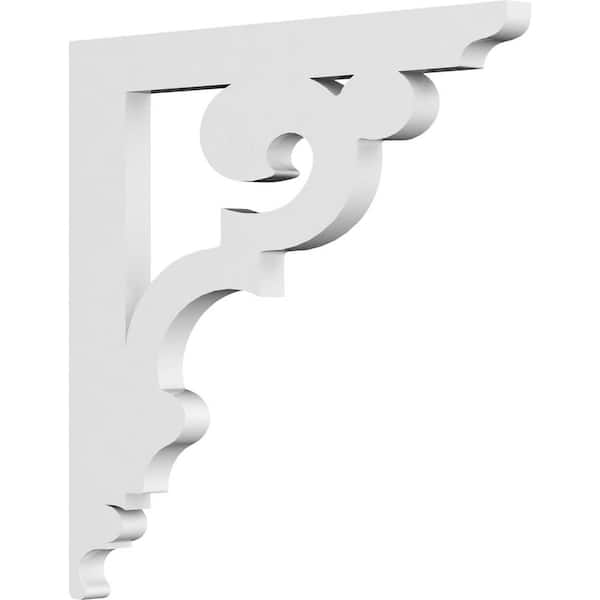 Ekena Millwork 5/8 in. W x 10 in. H x 10 in. D PVC Preston Bracket