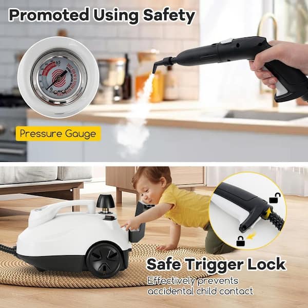 HONGGE Multipurpose Steam Cleaner 1800W Portable Household Steamer