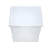 Sterilite 6 Qt. Storage Box in White and Clear Plastic 16428960