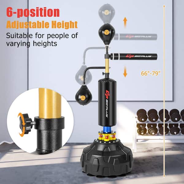 Costway Boxing Speed Trainer Freestanding Fillable 360