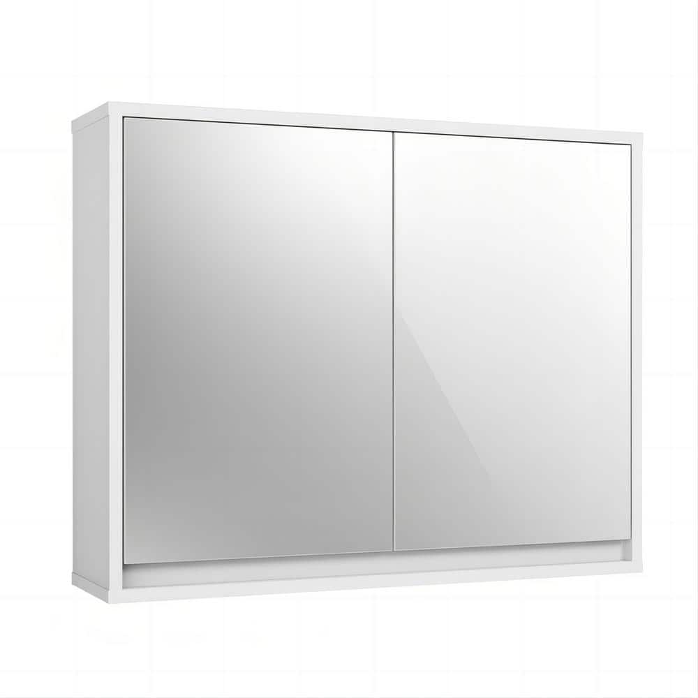 22 in. W x 18 in. H Rectangular Wall Mount MDF Medicine Cabinet with Mirror