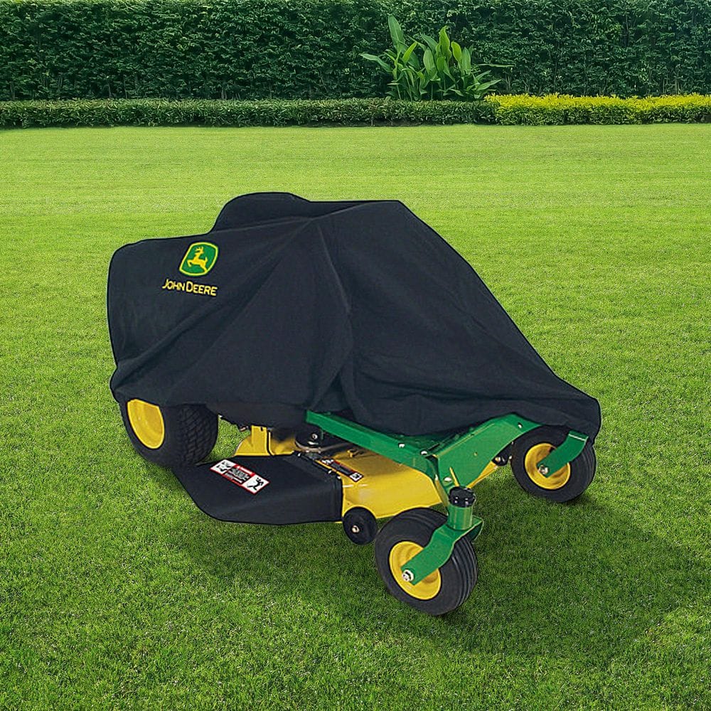 Black Heavy-Duty Universal Zero-Turn Mower Cover with Elastic Hem