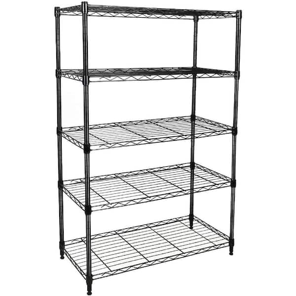 Heavy Duty 5-Shelf Shelving Unit With Wheels
