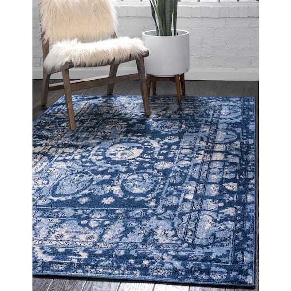 La Jolla Vintage Blue 10' 6 x 16' 5 Area Rug