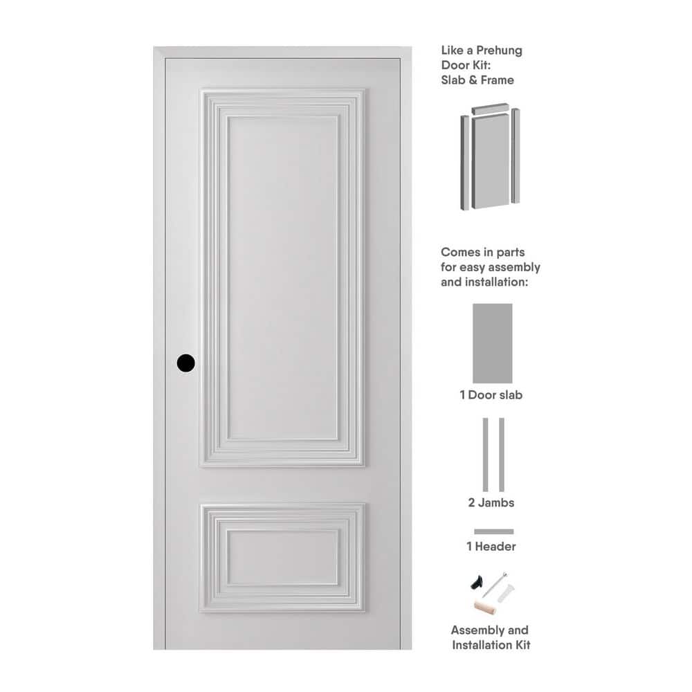 Palazzo 2 N DIY-Friendly 18 in. x 80 in. Right-hand Primed Solid Composite Core Wood Single Prehung Interior Door price history on PriceWatchPro