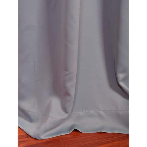 Neutral Gray Extra Wide Blackout Room Darkening Drapes