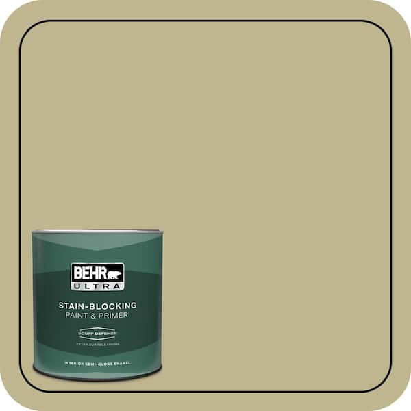 BEHR ULTRA 1 qt. #ICC-68 Minced Ginger Extra Durable Semi-Gloss Enamel Interior Paint & Primer