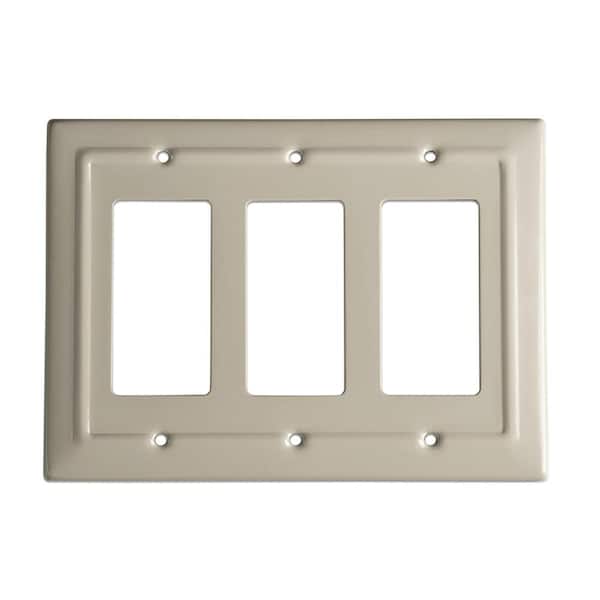 Monarch Abode Architectural 3-Gang Decorator/Rocker Wall Plate (Desert Clay)