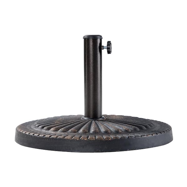 maocao hoom Resin Patio Umbrella Base in Bronze
