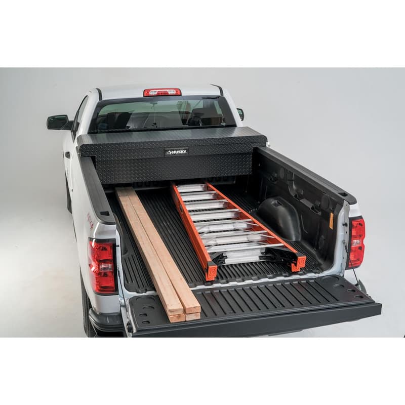 71.36 in. Matte Black Aluminum Full Size Crossbed Truck Tool Box