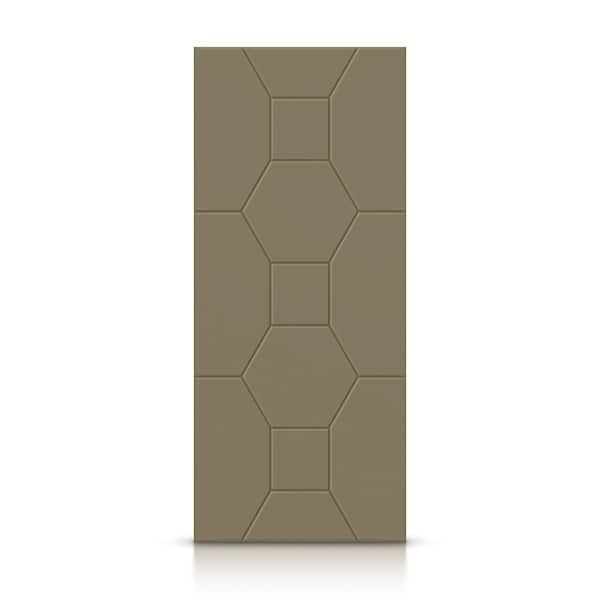 CALHOME 24 in. x 80 in. Hollow Core Olive Green Painted Composite MDF Interior Door Slab