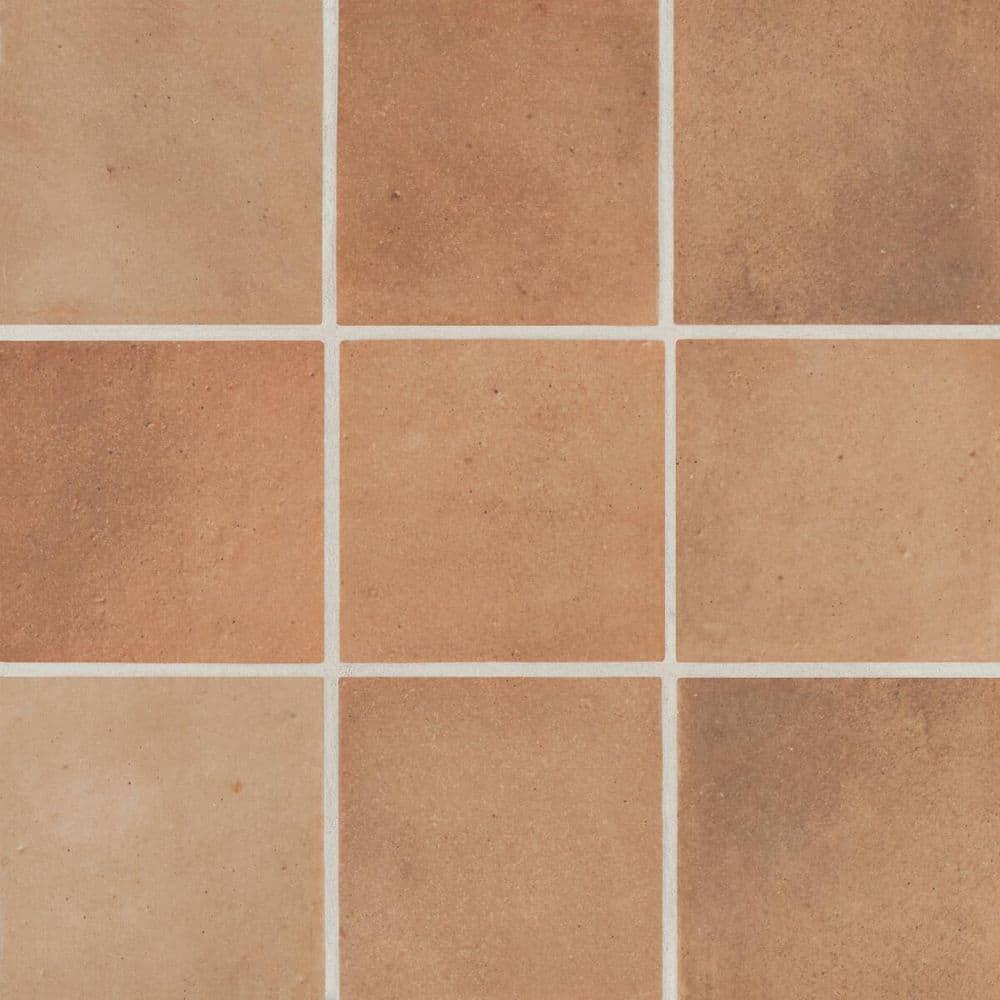Sample-Celine 4 in. x 4 in. Matte Porcelain Tile in Cotto price history on PriceWatchPro