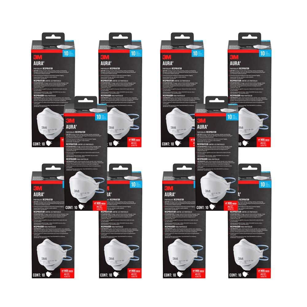 3M 9205+ N95 Aura Particulate Disposable Respirator Foldable (100