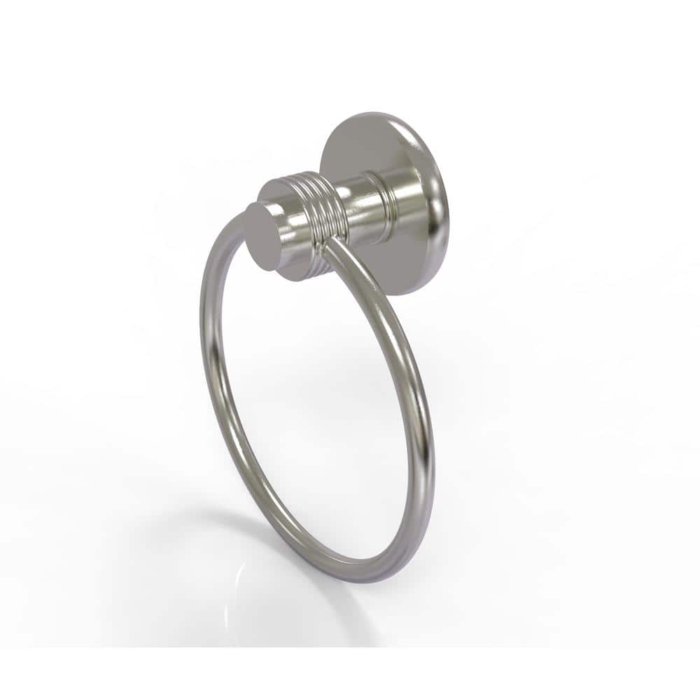 (1 Pack) Mercury Collection Wall Mounted Towel Ring in Satin Nickel with Groovy Accent price history on PriceWatchPro