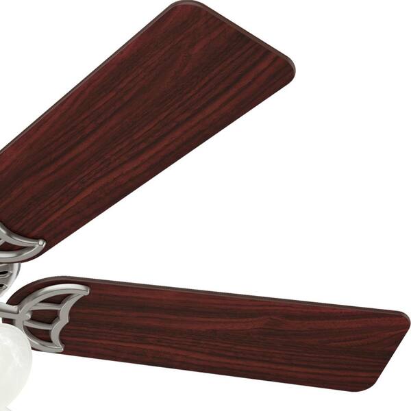 Hunter - Studio Series 52 in. Indoor Brushed Nickel Ceiling Fan with Light Kit